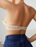 Gallery viewerに画像を読み込む, レースハーフカップフロントフックシェイプブラ