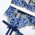 Gallery viewerに画像を読み込む, フローラル刺繍レースブラガーターショーツ3セット