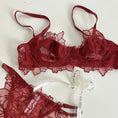 Gallery viewerに画像を読み込む, フローラルデリケートレース刺繍ブラショーツセット