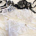 Gallery viewerに画像を読み込む, リーフ刺繍シースルーワントーンレースブラショーツセット
