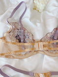 Gallery viewerに画像を読み込む, ラベンダーフローラル刺繍シルクレースブラショーツセット