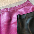 Gallery viewerに画像を読み込む, プレミアムリアルレザーシープスキンサイドスリットタイトスカートTH