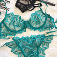Gallery viewerに画像を読み込む, リーフ刺繍シースルーワントーンレースブラショーツセット
