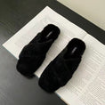 Gallery viewerに画像を読み込む, ラグジュアリーフェイクファールームスリッパサンダルTH