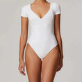 Gallery viewerに画像を読み込む, Vネックシームレスボディスーツトップス