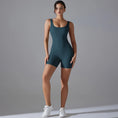 Gallery viewerに画像を読み込む, Vバックショートレギンスフィットネススーツロンパース