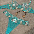 Gallery viewerに画像を読み込む, パイナップル刺繍シースルーブラショーツセット