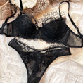 Gallery viewerに画像を読み込む, フラワーエンブロイダリー ブラ&ガーターショーツ3pcs