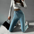Gallery viewerに画像を読み込む, ペンシルスリムハイウエストデニムパンツ