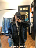 Gallery viewerに画像を読み込む, オーバーサイズクラシックフェイクレザーPUジャケット