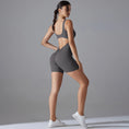 Gallery viewerに画像を読み込む, Vバックショートレギンスフィットネススーツロンパース