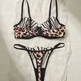 Gallery viewerに画像を読み込む, ブラックシェルレースアニマルコンビデザインブラショーツセット