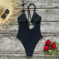 Gallery viewerに画像を読み込む, 5デザインバリエーションブラックワンピーススイムウエア