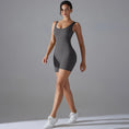 Gallery viewerに画像を読み込む, Vバックショートレギンスフィットネススーツロンパース