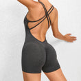 Gallery viewerに画像を読み込む, バッククロスストラップVバックヒップリフトフィットネススーツロンパース