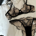 Gallery viewerに画像を読み込む, ラグジュアリーブラックレースブラショーツセット