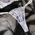 Gallery viewerに画像を読み込む, ラベンダースカイブルーフローラル刺繍ブラショーツセット