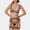 Gallery viewerに画像を読み込む, ブラックジオメトリックレースブラショーツセット