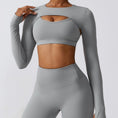 Gallery viewerに画像を読み込む, ロングスリーブスポーツブラレギンス3PCSセットアップ
