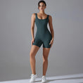Gallery viewerに画像を読み込む, Vバックショートレギンスフィットネススーツロンパース