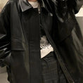 Gallery viewerに画像を読み込む, オーバーサイズクラシックフェイクレザーPUジャケット
