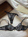 Gallery viewerに画像を読み込む, DeRossi シルキーレースセット ブラショーツ2pcs