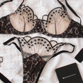 Gallery viewerに画像を読み込む, レオパードデザインレースブラショーツセット