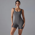 Gallery viewerに画像を読み込む, Vバックショートレギンスフィットネススーツロンパース