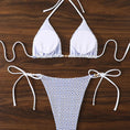 Gallery viewerに画像を読み込む, ドットホルターネックトライアングルブラ&ショーツビキニセット