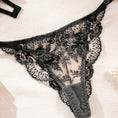 Gallery viewerに画像を読み込む, ブラックフローラルシースルーレースブラショーツセット