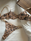 Gallery viewerに画像を読み込む, レオパードレース プッシュアップランジェリーセット