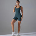 Gallery viewerに画像を読み込む, Vバックショートレギンスフィットネススーツロンパース