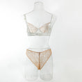 Gallery viewerに画像を読み込む, サテンハーフカップブラバックレースショーツセット