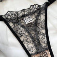 Gallery viewerに画像を読み込む, ブラックフローラル刺繍ブラショーツセット