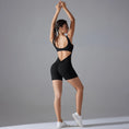 Gallery viewerに画像を読み込む, Vバックショートレギンスフィットネススーツロンパース