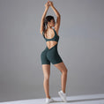 Gallery viewerに画像を読み込む, Vバックショートレギンスフィットネススーツロンパース