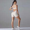 Gallery viewerに画像を読み込む, Vバックショートレギンスフィットネススーツロンパース