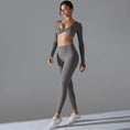 Gallery viewerに画像を読み込む, ツイストフロントロングスリーブトップス+レギンスセットアップ