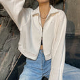 Gallery viewerに画像を読み込む, Zipper Chic Streetwear Solid Loose Jacket