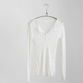 Gallery viewerに画像を読み込む, Slim Cotton Long Sleeve Tops T-Shirts
