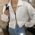 Gallery viewerに画像を読み込む, Zipper Chic Streetwear Solid Loose Jacket