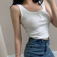 Gallery viewerに画像を読み込む, Top Button Ribbed Crop Tops