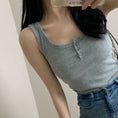 Gallery viewerに画像を読み込む, Top Button Ribbed Crop Tops