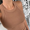 Gallery viewerに画像を読み込む, Round Neck Ribbed Tank Top Camisole