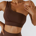 Gallery viewerに画像を読み込む, One Shoulder Bra Gym Push Up Workout Sports Bra