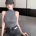 Gallery viewerに画像を読み込む, Turtleneck Camisole Sleeveless Cropped Tops