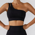 Gallery viewerに画像を読み込む, One Shoulder Bra Gym Push Up Workout Sports Bra