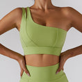 Gallery viewerに画像を読み込む, One Shoulder Bra Gym Push Up Workout Sports Bra