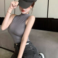 Gallery viewerに画像を読み込む, Turtleneck Camisole Sleeveless Cropped Tops