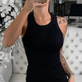Gallery viewerに画像を読み込む, Round Neck Ribbed Tank Top Camisole